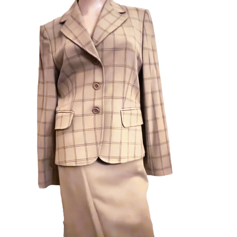 Italian Vintage Wool Skirt Suit